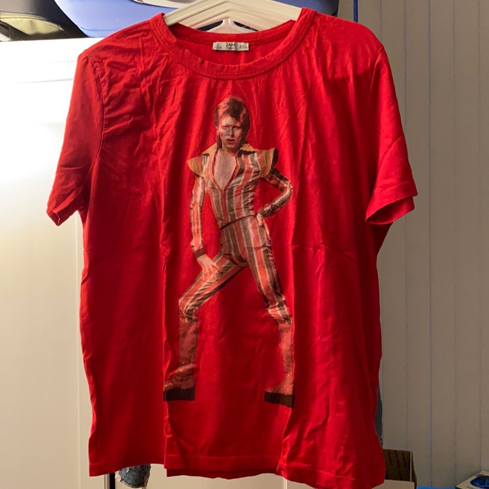 Zara Ziggy Stardust / David Bowie Tee - Picture 2 of 5